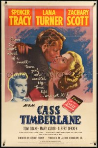 2a0862 CASS TIMBERLANE linen 1sh 1948 Spencer Tracy proposes to much younger beautiful Lana Turner!