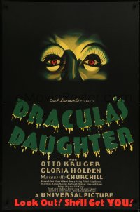 2a0276 DRACULA'S DAUGHTER S2 poster 2000 Gloria Holden in title role, great close-up art!