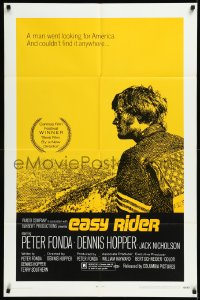 2a0453 EASY RIDER 1sh 1969 Peter Fonda, motorcycle biker classic directed by Dennis Hopper!