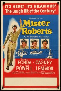 2a0317 MISTER ROBERTS English double crown 1955 Henry Fonda, James Cagney, Powell, Lemmon, rare!