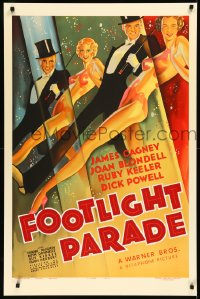 2a0278 FOOTLIGHT PARADE S2 poster 2001 classic deco art of Cagney, Blondell, Keeler, Powell!