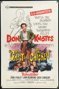 2a0906 GHOST & MR. CHICKEN linen 1sh 1966 Don Knotts, you'll be scared til you laugh yourself silly!