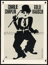 2a0282 GOLD RUSH S2 poster 2003 Charlie Chaplin as the Tramp from German 1962 re-release poster!