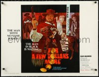 2a0799 FOR A FEW DOLLARS MORE linen 1/2sh 1967 Man WNo Name Clint Eastwood is back, Sergio Leone