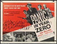 2a0808 PANIC IN YEAR ZERO linen 1/2sh 1962 Milland, Jean Hagen, Frankie Avalon, orgy of looting & lust!