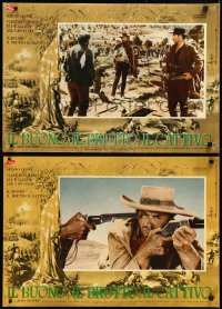 2a0315 GOOD, THE BAD & THE UGLY group of 10 Italian 18x27 pbustas 1968 Eastwood, Wallach, Van Cleef