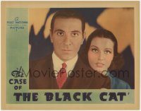 2a0490 CASE OF THE BLACK CAT LC 1936 c/u of Ricardo Cortez as Perry Mason & Travis as Della, rare!