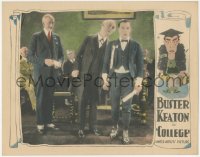 2a0492 COLLEGE LC 1927 Buster Keaton holding diploma by two old men, Hap Hadley art, ultra rare!