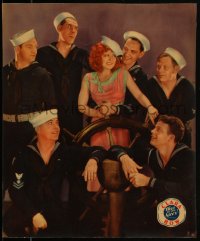 2a0421 TRUE TO THE NAVY jumbo LC 1930 sexy Clara Bow & Fredric March with adoring sailors, rare!