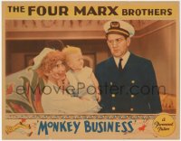 2a0475 MONKEY BUSINESS LC 1931 Harpo Marx holding young Billy Barty by first officer, ultra rare!