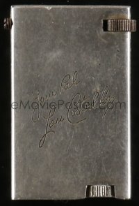 2a0435 LOU COSTELLO cigarette lighter 1940s w/ engraved signature, given to personal friends, rare!