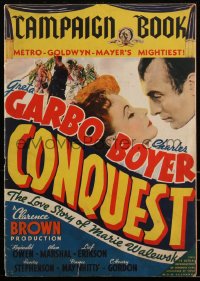 2a0385 CONQUEST pressbook 1937 Greta Garbo, Boyer as Napoleon, w/exploitation section, ultra rare!