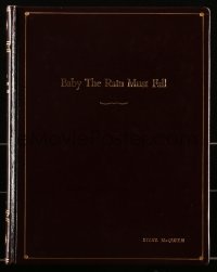 2a0443 BABY THE RAIN MUST FALL revised final draft bound script Aug 24, 1963, Steve McQueen's copy!