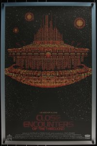 2a0047 CLOSE ENCOUNTERS OF THE THIRD KIND artist signed #64/100 24x36 art print 2011 Mondo, Slater!
