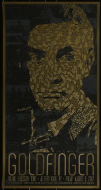 2a0087 GOLDFINGER 18x34 art print 2007 Mondo, Connery as James Bond 007 by Todd Slater, 1st ed.!