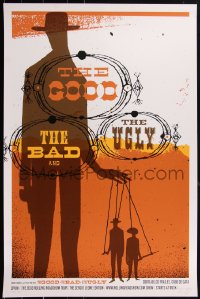 2a0089 GOOD, THE BAD & THE UGLY artist signed #206/375 24x36 art print 2008 Mondo, Jeff Kleinsmith!