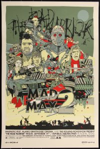 2a0126 MAD MAX 2: THE ROAD WARRIOR #270/325 24x36 art print 2008 Mondo, Tyler Stout art, regular ed.!