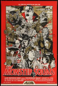 2a0133 MONSTER SQUAD artist signed #36/450 24x36 art print 2009 Mondo, Tyler Stout, red edition!