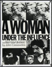 2a0753 WOMAN UNDER THE INFLUENCE linen 25x32 special poster 1974 Cassavetes, images of cast, cool!