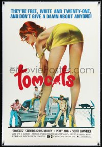 2a1076 TOMCATS linen 1sh 1977 classic super sexy artwork, they don't give a damn about anyone!