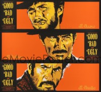 2a0090 GOOD, THE BAD & THE UGLY set of 3 11x36 art prints 2008 one signed by Billy Perkins!