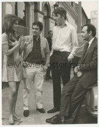 2b1694 BEDAZZLED candid 7.5x9.5 still 1967 Raquel Welch, Dudley Moore, director Stanley Donen & Cook!