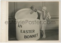 2b1699 BETTY BRONSON 8x11 key book still 1920s candid of Paramount star by giant Easter bonnet box!