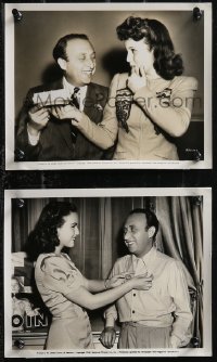2b2215 DEANNA DURBIN 2 8x10 stills 1940 great images with producer Joe Pasternak promoting Nice Girl!