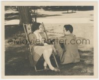 2b1874 SOMEONE TO LOVE deluxe 8x10 still 1928 Buddy Rogers & pretty Mary Brian relaxing outdoors!