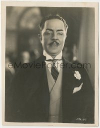 2b1887 TIME TO LOVE 8x10 key book still 1927 great close portrait of William Powell looking evil!
