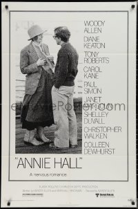 2b0988 ANNIE HALL 1sh 1977 full-length Woody Allen & Diane Keaton in a nervous romance!