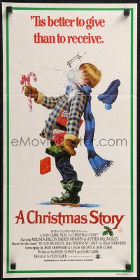 2b0900 CHRISTMAS STORY Aust daybill 1984 best classic Christmas movie, great different art!