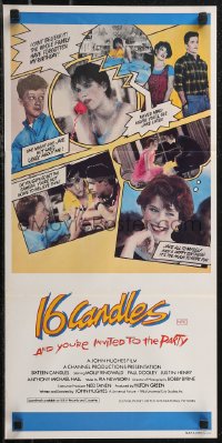 2b0962 SIXTEEN CANDLES Aust daybill 1984 Molly Ringwald, Anthony Michael Hall, John Hughes directed!