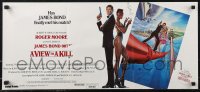 2b0973 VIEW TO A KILL Aust daybill 1985 art of Moore as Bond, Tanya Roberts and Walken by Goozee!
