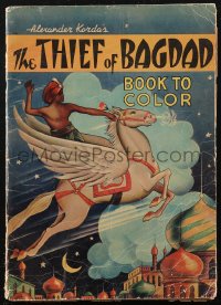 2b0037 THIEF OF BAGDAD 11x15 softcover coloring book 1940 scenes from the classic fantasy movie!
