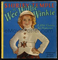 2b0850 WEE WILLIE WINKIE Saalfield softcover book 1938 the Shirley Temple & John Ford movie!