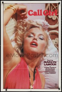 2b1021 CALL GIRL 24x36 1sh 1985 sexy Olinka Hardiman as Marilyn Monroe look-alike!