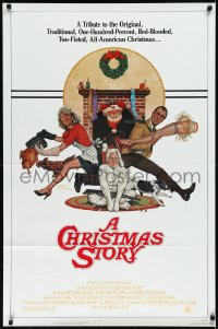 2b1026 CHRISTMAS STORY NSS style 1sh 1983 best classic Christmas movie, art by Robert Tanenbaum!