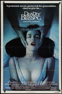 2b1036 DEADLY BLESSING 1sh 1981 Wes Craven, a gruesome secret protected for generations rises!