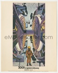 2b1661 2001: A SPACE ODYSSEY Cinerama color English FOH LC 1968 Kubrick, Bob McCall centrifuge art!