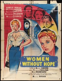2b0326 WOMEN WITHOUT SHAME French 1p 1954 Marchandes D'Illusions, sexiest Nicole Courcel, frank, bold!