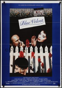 2b0689 BLUE VELVET German 1987 David Lynch directed, Rossellini, Hopper, MacLachlan, Baltimore art!