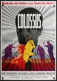 2b0691 COLOSSUS: THE FORBIN PROJECT German 1970 day man built himself out of existence, different!