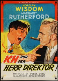 2b0705 TROUBLE IN STORE German 1954 Margaret Rutherford, Norman Wisdom, clown prince of the screen!