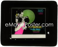2b1612 BIG POND glass slide 1930 Maurice Chevalier & Claudette Colbert are charming & irresistible!