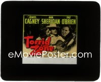 2b1656 TORRID ZONE glass slide 1940 James Cagney plays guitar for sexiest Ann Sheridan, Pat O'Brien