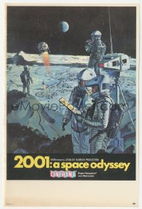 2b1546 2001: A SPACE ODYSSEY Cinerama herald 1968 Stanley Kubrick, art of astronauts by Bob McCall!