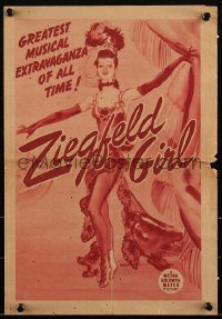 2b0837 ZIEGFELD GIRL herald 1941 completely different art of sexy showgirl, ultra rare!