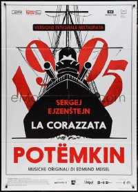2b0336 BATTLESHIP POTEMKIN Italian 1p R2017 Sergei Eisenstein early Russian classic, different art!