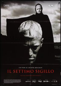 2b0401 SEVENTH SEAL Italian 1p R2018 Ingmar Bergman classic, Max Von Sydow, Bengt Ekerot as Death!